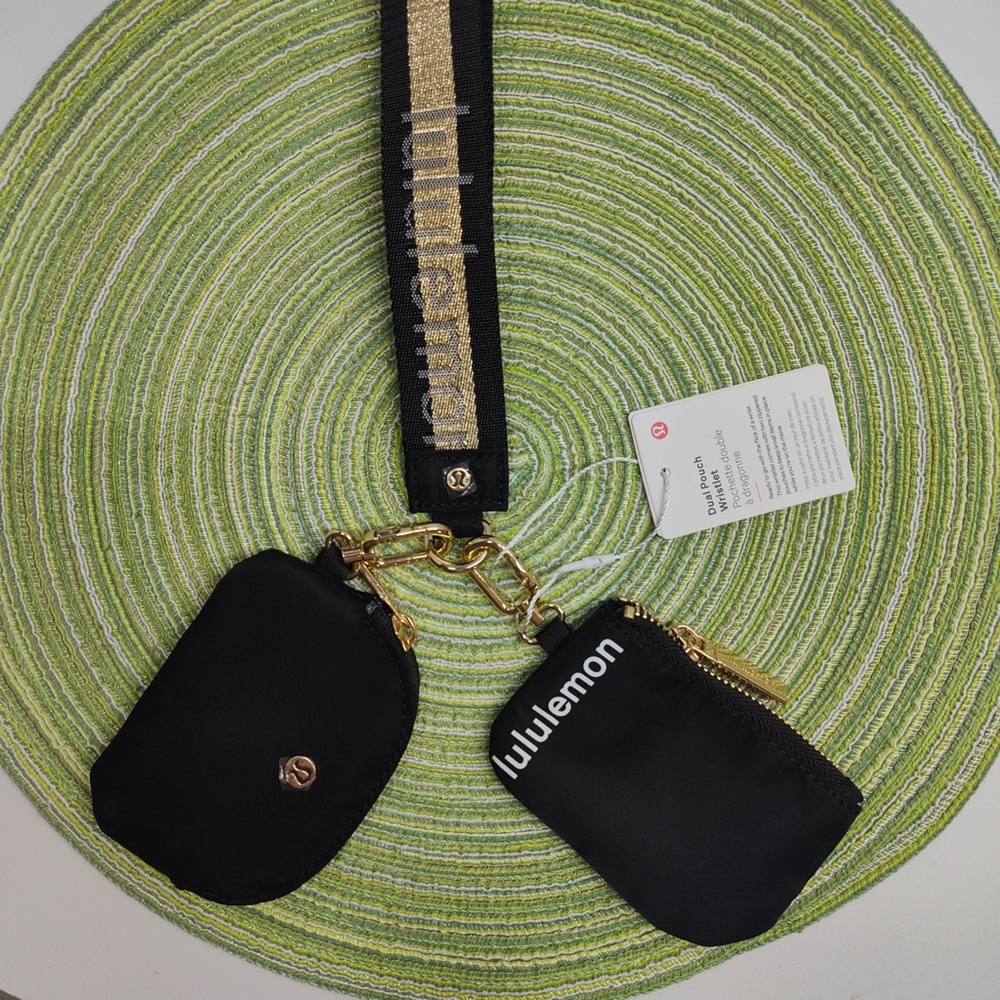 Lululemon Dual Pouch Vapor Black/Gold